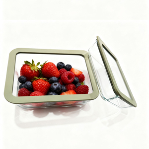 <span class=keywords><strong>2025</strong></span> hình chữ nhật thực phẩm lưu trữ container bữa ăn hàng ngày lưu trữ Hộp Ăn Trưa với BPA-free cấp thực phẩm Silicone nắp và ống xả lỗ thông hơi - Product Image 1