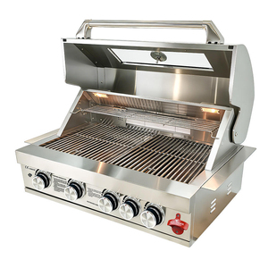 Wholesale Stainless Steel 4 Burner Automatic Rotating Rack Built in <b>Gas</b> BBQ Grills - Product Image 3