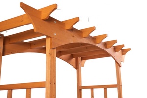 Green Grow Garden Builds' Pergola Wedding Arbor Arches de fleurs <span class=keywords><strong>en</strong></span> <span class=keywords><strong>bois</strong></span> faites à la main Nature for Garden Arch Bench Wedding Arch - Product Image 6