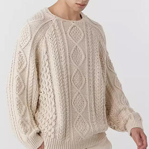 WR personnalisé hiver chaud hommes Designer luxe pull rayé fourrure brossé tricot Mohair pull - Product Image 2