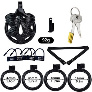 Sissy resina di simulazione di castità genitale blocco di castità maschile gabbia di blocco del pene di ritenuta <span class=keywords><strong>sicuro</strong></span> maschio SM castità giocattoli sessuali all'ingrosso - Product Image 6