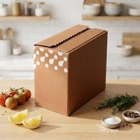Boîte cadeau en carton ondulé avec logo personnalisé, fermeture éclair, auto-adhésive, avec bandes adhésives détachables pour l'expédition