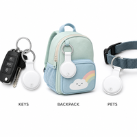 Traceur GPS intelligent pour animaux de compagnie en gros, étiquette sans fil compatible iOS/Android, alarme de localisation, longue autonomie de la batterie, portable