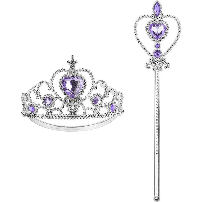 Mermaid purple crown magic wand
