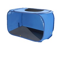 Boîte d'élevage pour poussins avec fenêtre transparente, kit pop-up respirant et chaud avec tapis imperméable, sac de rangement carré pour intérieur