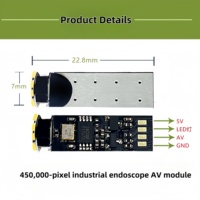 Ventes d'usine 7.0mm CVBS Module d'endoscope industriel 450,000 Pixel HD caméra analogique étanche détecteur de Pipeline de réparation automatique