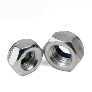 Stainless Steel Hex Nylon Insert Lock Nuts DIN985 Nylon Locking Nut