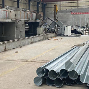 Poste de doble brazo, precio inteligente, doble brazo, Metal, aluminio, eléctrico, 6m, 8m, iluminación, poste de luz de calle de acero galvanizado usado - Product Image 5