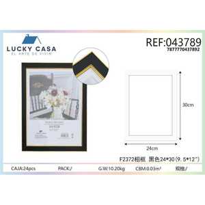 Venta al por mayor 24x30 cm Marco DE FOTOS negro con Adorno de oro Acento de pared elegante para la decoración del hogar - Product Image 1