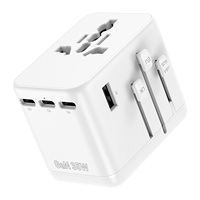 Universeller Reiseadapter mit USB-Anschlüssen, Multi-Typ-Stecker, Universalbuchse