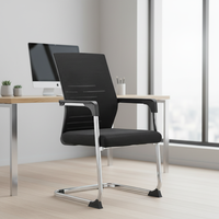 Chaise de bureau ergonomique en maille à dossier haut, blanche et noire, vente chaude, échantillon gratuit, vente en gros, usine Golden Lion
