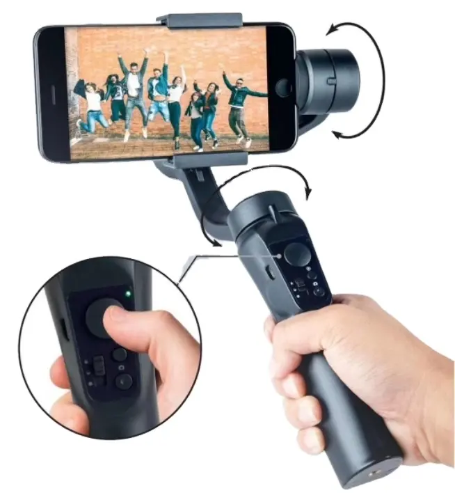 h4 the 4d Smart Selfie Stick Tripod Gimbal with Stabilizer 3 Axis for Smartphone for Video Shooting