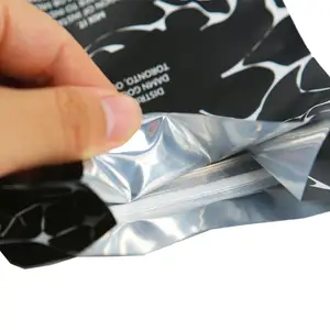Biodegradable Black Roasted Flat BottomAnd Zipper Custom 500g Digital Printing Coffee Bean Bag