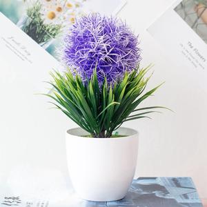 Hangu OME – fleurs artificielles en pot, décoration de Table intérieure, plante artificielle, mini rose éternelle - Product Image 3