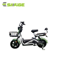 Moto électrique portable certifiée CEE avec siège arrière pour enfants, vélo électrique simple