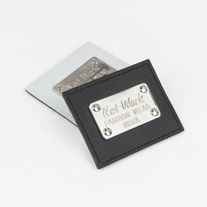 Tem nhãn quần jean thương hiệu, nhãn dập nổi tùy chỉnh, logo may mặc, nhãn kim loại, nhãn da <span class=keywords><strong>PU</strong></span> cho quần áo - Product Image 5