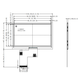 4,3 Zoll 480x272 LCD-Display <span class=keywords><strong>40</strong></span>-Pin RGB-Schnittstelle ST7283 Treiber-IC IPS-Bildschirm TFT-LCD-Modul Mit Optionalem Touchscreen-Panel - Product Image 6