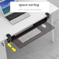 Support de clavier d'ordinateur Pc support de clavier support de plateau sous le bureau Design ergonomique plateau de clavier coulissant pour ordinateur