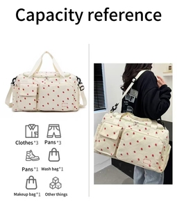 <span class=keywords><strong>Sac</strong></span> <span class=keywords><strong>de</strong></span> voyage grande capacité pour <span class=keywords><strong>femme</strong></span> DICHOS - <span class=keywords><strong>Sac</strong></span> <span class=keywords><strong>de</strong></span> <span class=keywords><strong>sport</strong></span> <span class=keywords><strong>de</strong></span> gym pour les courts voyages d'affaires - Bagage à main et voyage - Product Image 4