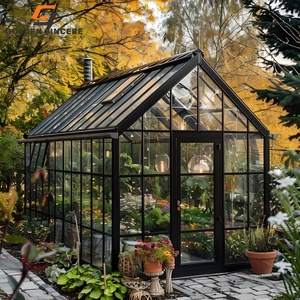 Véranda en aluminium de haute qualité Design moderne Solarium 4 saisons personnalisé Maison en verre sur pied Véranda Villas Style ouvert coulissant - Product Image 5