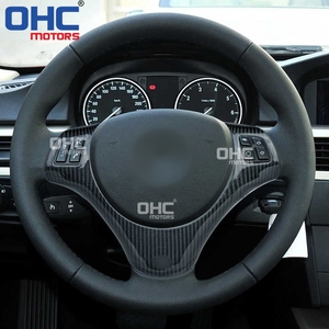 Couvercle de bouton de commande de volant en Fiber de carbone pour <span class=keywords><strong>BMW</strong></span> <span class=keywords><strong>320i</strong></span> 335i e90 e91 e92 e93 m3 série 3 coupé Sedan - Product Image 6