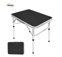 Altura ajustable de aluminio al aire libre portátil plegable mesa de camping pequeña mesa de pesca plegable