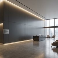 Panneaux de revêtement mural en aluminium architectural, système de façade décoratif imperméable pour la décoration extérieure des bâtiments commerciaux