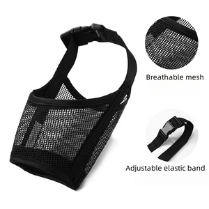 Respirant réglable Anti aboiement léchage mâcher Nylon maille pliable poussette pour animaux de compagnie avec fermeture de ceinture pour chiens utilisation en extérieur - Product Image 5