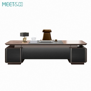 Custom Modern Industrial Design Executive Manager CEO Office <b>Desk</b> Classic Classic L-Shaped for Schools MDF Aluminium Metal - Product Image 3