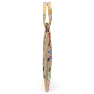 Bolso de Mano con Diseño de Flores y Gatos, Duradero, Plegable, Ligero, de Poliéster, con Cierre, Impermeable, con Correa de Cadena, Capacidad 3L+ - Product Image 2