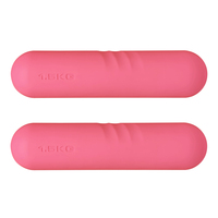 Ensemble d'haltères réglables antidérapants en silicone de 1 kg, 1,5 kg, 2 kg, 2,5 kg, avec logo personnalisé, esthétiques, pour hommes et femmes, pour la musculation à domicile