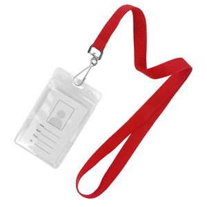 สายคล้องคอแบบกำหนดเองขายส่ง ที่ใส่บัตรพลาสติก PVC สายคล้องกุญแจ สายคล้องคอโพลีเอสเตอร์ - Product Image 4