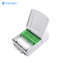 Caja de Terminales de Fibra Óptica para Exteriores FTTH, 200g, de Plástico, Montable en Pared o Poste, IP55, 8 Núcleos, POE, GPRS, Fibconet