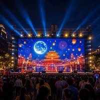 Pantalla LED de Alquiler para Interiores de Alta Luminosidad P3.91, Resistente al Agua IP65, Gabinete de 500x500mm, 4K HDR10+, para Conciertos, Eventos, Estadios