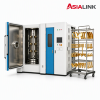 Machine de revêtement PVD AsiaLink pour pièces de machines à coudre, machines textiles, revêtement par placage ionique sous vide résistant à l'usure