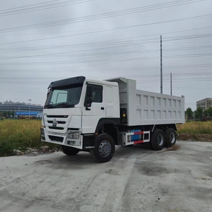 Top vente HOWO371 blanc Original peinture moteur Diesel Durable 6x4 roue d'entraînement Construction machines camion de l'usine - Product Image 2