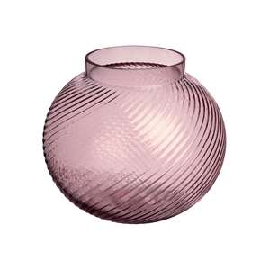 Sandra Rich Glasvase/-Windlicht Espiral Ø 13cm H15,5cm rosa - Product Image 1