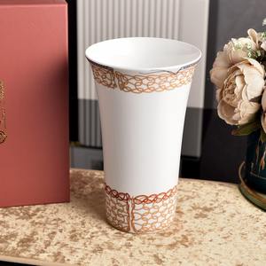 Jarrón de Cerámica Transparente Art Deco, Superventas, para Regalos de Alta Gama, Ligero, Hecho a Mano, Decoración de Mesa - Product Image 2