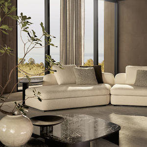 Sofá Modular en Forma de L Baolifeng, Tela de Lino y Algodón, Sala de Estar, Villa, Chaise Longue, Hecho a Medida, Lujo Ligero - Product Image 4