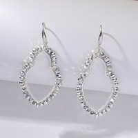 Boucles d'oreilles en perles de cristal en forme de gourde, fraîches et délicates, légères, luxueuses, à la mode, haut de gamme, simples et polyvalentes