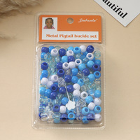 BELLEWORLD accessoires pour enfants européens et américains perruque de cheveux décoration arc-en-ciel coloré gros trou perles pour la fête