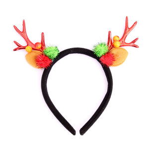 Diadema navideña con astas de reno, diadema navideña, banda para el pelo, decoraciones navideñas, regalos de Navidad - Product Image 5