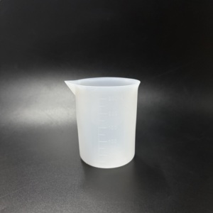 100ml 250ml Hot Sale Laboratory Benutzer definierte Größe Wissenschaft Forschung Silikon Weiß Farbe Becher ohne Griff. - Product Image 2