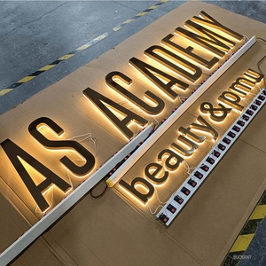 Store Front Brand <b>Logo</b> Stainless Steel Shop Signage Custom Backlit Channel Signs for Business 3d Letter Led Sign Board Outdoor - Product Image 4