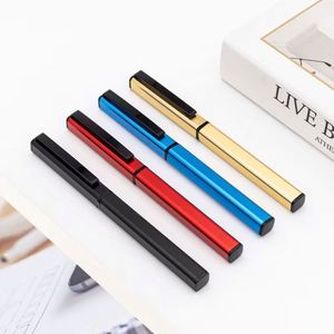 Square Business Metal Rollerball <b>Pen</b> Light Luxury Gel <b>Pens</b> with Custom logo Slim Signature <b>Pen</b> for Corporate Promotion - Product Image 2