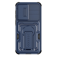 Étui robuste pour Samsung A57 A37 A27 A17 A56 A36 A26 avec cache-caméra coulissant et béquille, coque de protection antichoc