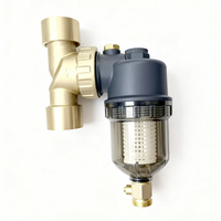 Filter Boiler 1 inci untuk Hotel, Prefilter Magnetik Otomatis untuk Sistem Pemanas Hidronik, Tahan Lama, Tahan Air, Multi-Voltase, Kuningan