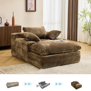 Bán Buôn Duy Nhất Bong Bóng Sofa Hiện Đại Nén Sofa Quá Khổ Vải Nhung Bọc Sofa Giường Đám Mây Ghế Sofa Không Có Lắp Ráp Yêu cầu - Product Image 3