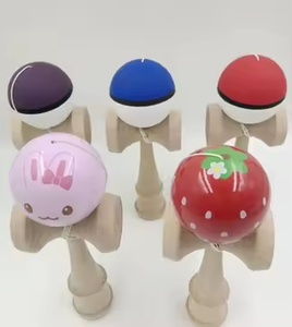 Kendama en bois BC - Jouets populaires d'intégration sensorielle pour enfants et jouets d'équilibre traditionnels pour adultes au Japon - Product Image 3