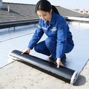 Membrana Impermeable <span class=keywords><strong>Autoadhesiva</strong></span> de Asfalto Modificado con Polímeros de 1.5 mm <span class=keywords><strong>para</strong></span> Aplicación en Paredes, Industrial, Resistente a los Rayos UV y Ecológica - Product Image 1